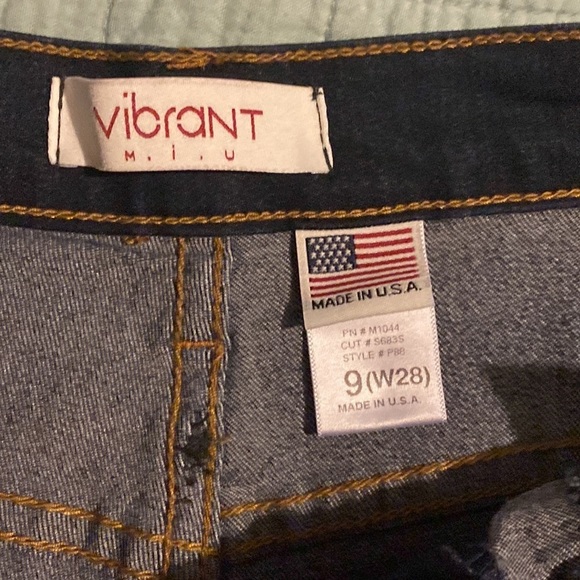 Vibrant M.I.U Women’s 9(W28) Dark Wash Blue Denim High Waist Skinny Jeans USA - Picture 6 of 13